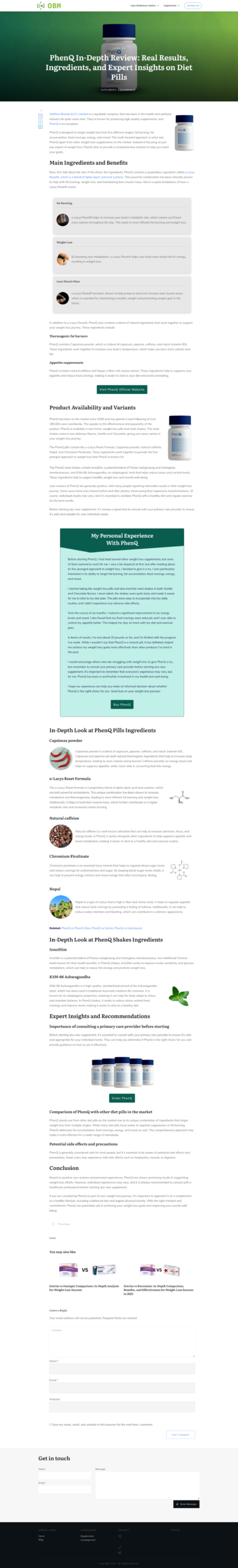 Blog Post on Supplements Blog Website