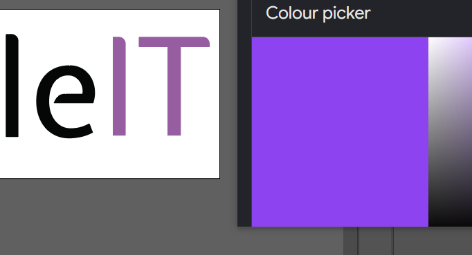 Screenshot of difference